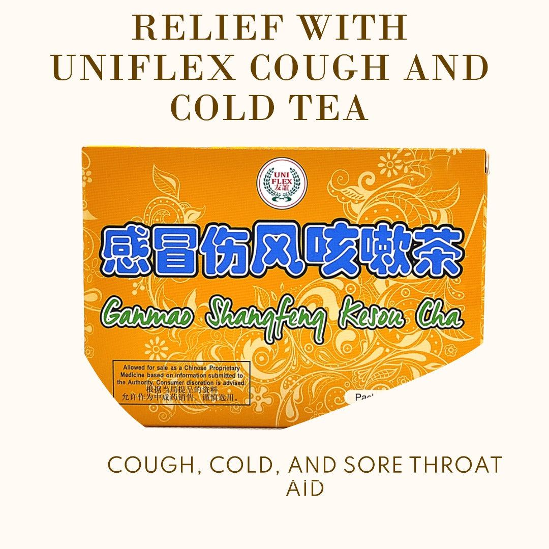 UNIFLEX COUGH COLD FLU TEA 友谊感冒伤风咳嗽茶 6g x 3 BAGS