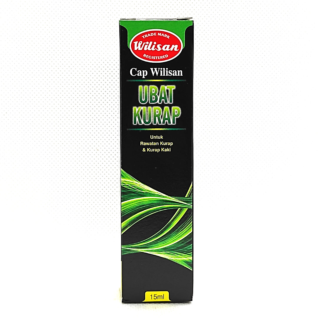 Wilisan Tinea Skin Solution 汗斑廯药精 Ubat Kurap- For Ringworm - Athlete's Foot and Tinea Versicolor - 15ml