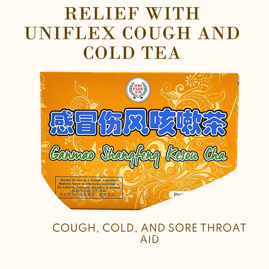 UNIFLEX COUGH COLD FLU TEA 友谊感冒伤风咳嗽茶 6g x 3 BAGS
