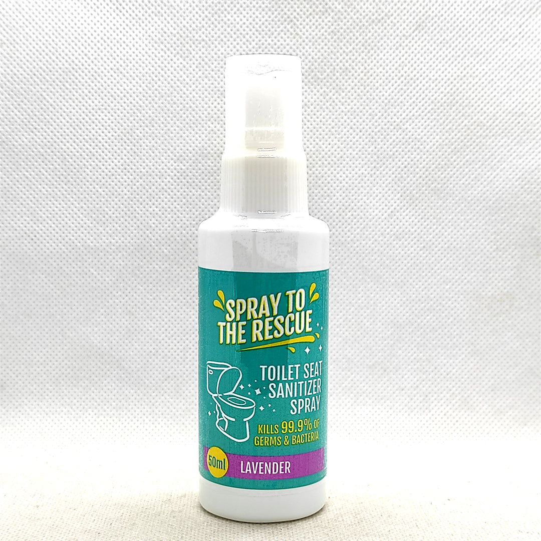 Spray to the Rescue Toilet seat disinfectant | Toilet seat sanitizer 1x50ml Lavender | Lemongrass |