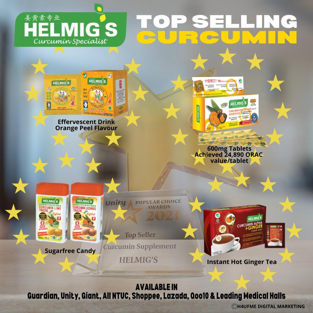 Helmig's Curcumin Concentrate Tablet 60+60 Tablets Exp 2028