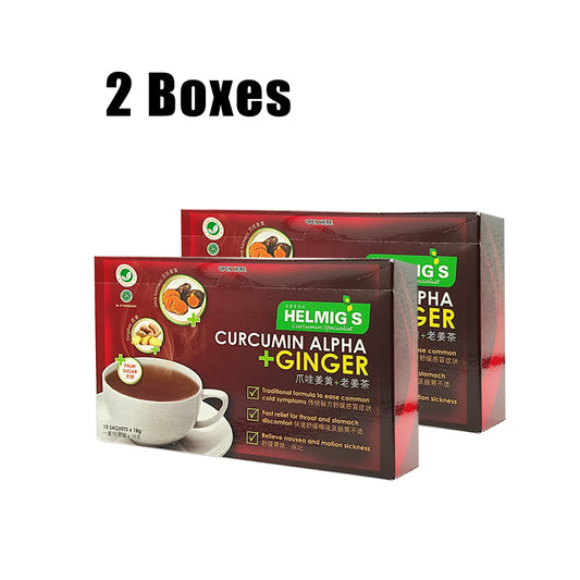 Helmig's Curcumin Sachets - Alpha & Ginger 2 x (10 x 18g)