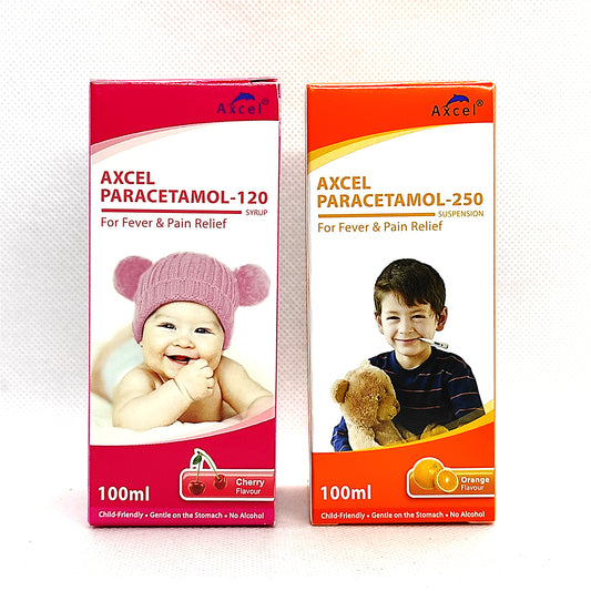 PARACETAMOL (AXCEL) PER 5ML SUSPENSION 100ML