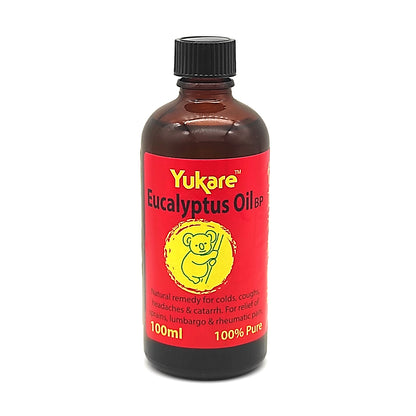 Yukare Pure Eucalyptus Oil 100% 100ml EXP 04/2026