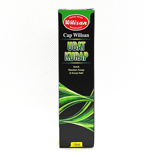 Wilisan Tinea Skin Solution 汗斑廯药精  Ubat Kurap- For Ringworm - Athlete's Foot and Tinea Versicolor - 15ml