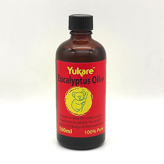 Yukare Pure Eucalyptus Oil 100% 100ml EXP 04/2026