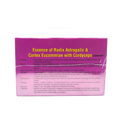 Uniflex Essence Of Radix Astragalic & Cortex Eucommiae With Cordyceps Compound 友谊虫草杜仲巴戟壮腰精合剂 (85ml x 6 btls)